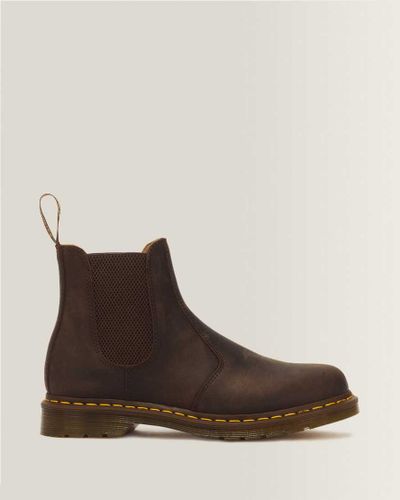 Chelsea Boots 2976 Yellow Stitch en Cuir Crazy Horse Chaussures en , Taille: 48 - Dr. martens - Modalova
