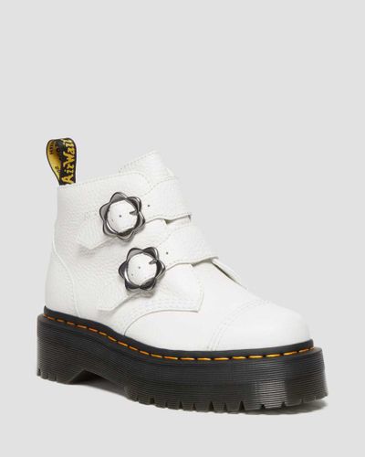 Boots Plateformes Devon Flower Buckle en Cuir Milled Nappa Chaussures en , Taille: 36 - Dr. martens - Modalova