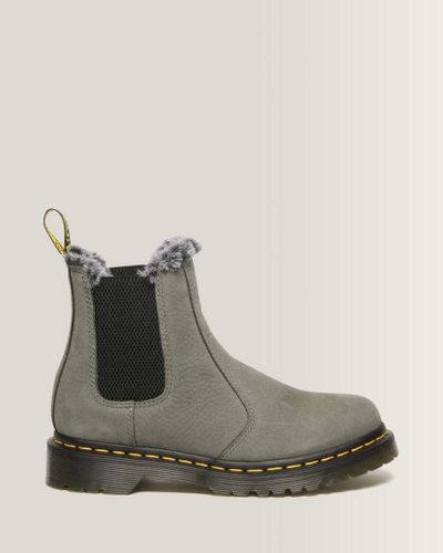 Chelsea Boots 2976 Leonore en Cuir Nubuck Et Fourrure Synthétique Chaussures en , Taille: 41 - Dr. martens - Modalova