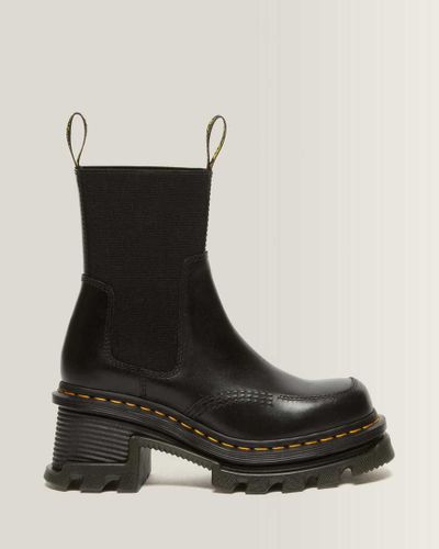 Chelsea Boots Corran en Cuir Atlas À Talons en , Taille: 36 - Dr. martens - Modalova
