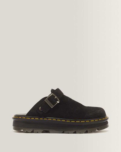 Suède Mules Plateformes Zebzag en Daim À Brides en , Taille: 37 - Dr. martens - Modalova