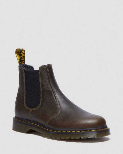 Chelsea Boots en Cuir Grizzly Et Fourrure Synthétique en , Taille: 47 - Dr. martens - Modalova