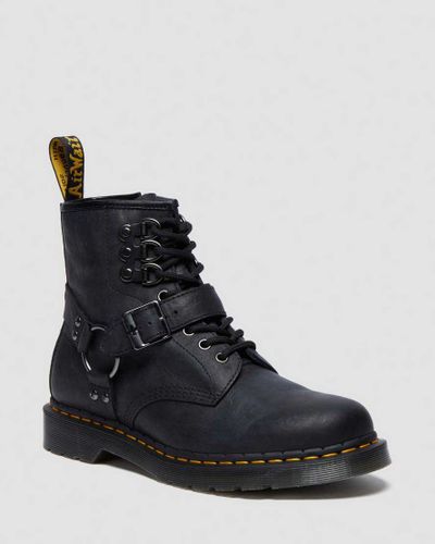 Boots 1460 Buckle Harness en Cuir À Lacets en , Taille: 47 - Dr. martens - Modalova