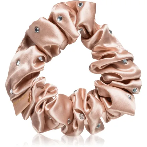 Crystalized Silk Scrunchie chouchou en soie coloration Rose Gold 1 pcs - Crystallove - Modalova