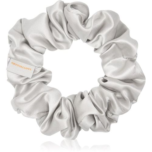 Silk Scrunchie chouchou en soie Silver 1 pcs - Crystallove - Modalova