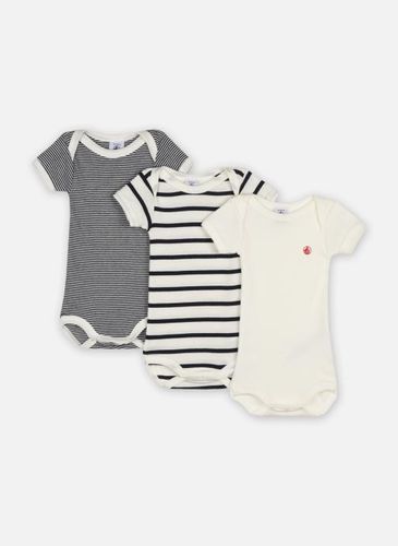 Vêtements Lot de 3 bodies Manches Courtes Marinièr pour Enfant - Petit Bateau - Modalova