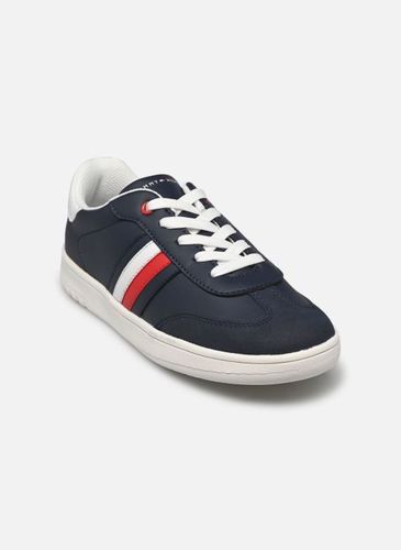 Baskets STRIPE LOW CUT LACE-UP SNEAKER BLUE/WHIT pour Enfant - Tommy Hilfiger - Modalova