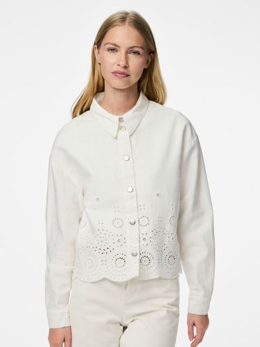 Vêtements PCTUC EMBROIDERY DENIM JACKET - Pieces - Modalova