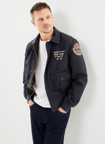 Vêtements Blouson Pilote Zippe Brode Dos - Schott - Modalova