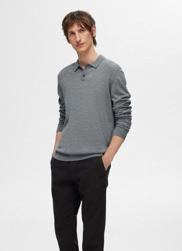 Vêtements Slhtray Ls Knit Merino Polo Noos - Selected Homme - Modalova