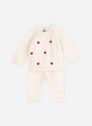 Vêtements Ensemble 2 Pièces Cœurs Brodés en Tricot pour Enfant - Petit Bateau - Modalova
