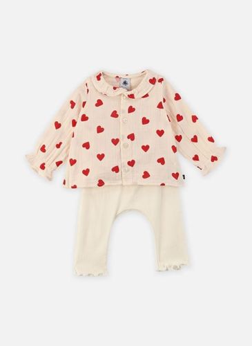 Vêtements Ensemble 2 Pièces Cœurs Rouges Blouse & pour Enfant - Petit Bateau - Modalova