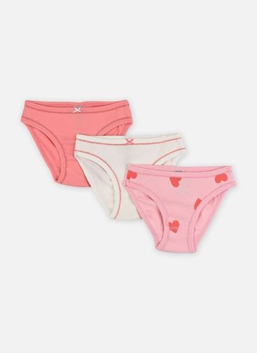 Vêtements Lot de 3 Culottes Cœur Rose pour Enfant - Petit Bateau - Modalova