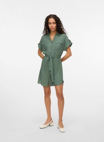 Vêtements Vmbumpy Ss Short Shirt Dress Wvn Noos - Vero Moda - Modalova