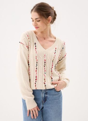 Vêtements Violiso V-Neck L/S Cable Knit Top - Vila - Modalova