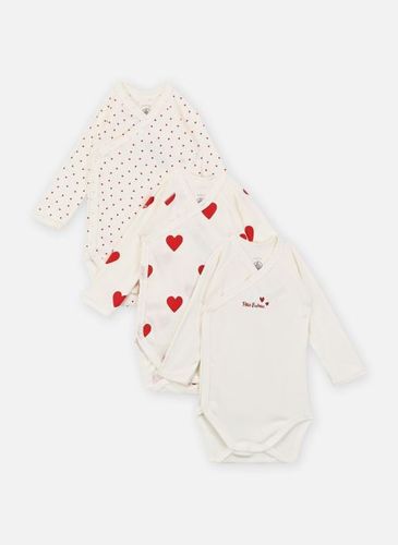 Vêtements Lot de 3 Bodies Croisés Manches Longues pour Enfant - Petit Bateau - Modalova