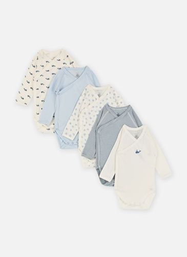 Vêtements Lot de 5 Bodies Croisés Manches Longues pour Enfant - Petit Bateau - Modalova