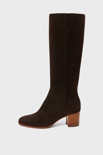 Bottes à talon en cuir velours - LIZZIE - GD - Modalova