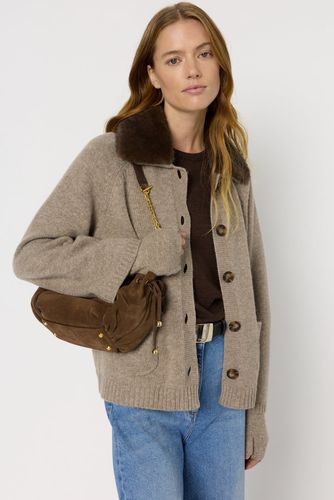 Gilet en cachemire à col et mitaines - JADWIGE - Gerard Darel - Modalova