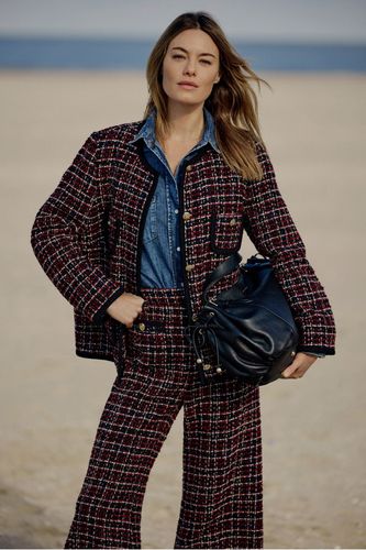 Veste en tweed rouge et galon - MAIWENN - GD - Modalova