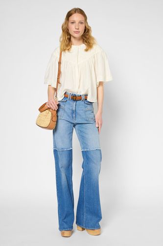 Chemise en coton et soie à broderies - UGUETTE - Gerard Darel - Modalova