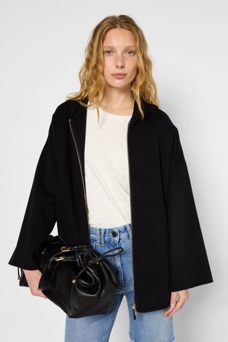 Veste à capuche en laine double face - SOLENE - Gerard Darel - Modalova
