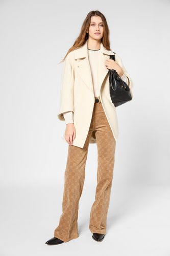 Manteau court en coton et laine - SELMA - Gerard Darel - Modalova