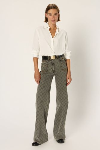 Jean flare à monogramme - ANNA - Gerard Darel - Modalova