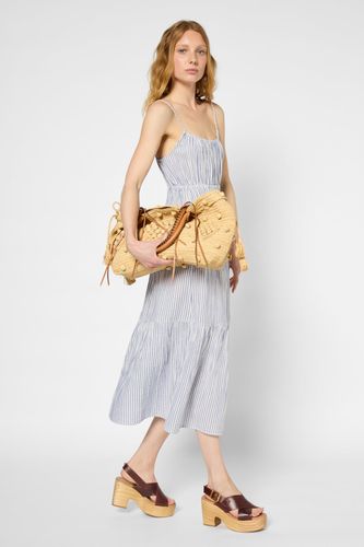 Robe à bretelles en coton rayé - POLINE - Gerard Darel - Modalova