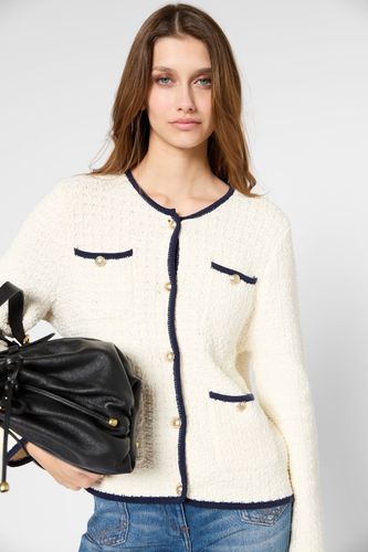 Cardigan en coton et boutons gravés - JOVIE - Gerard Darel - Modalova