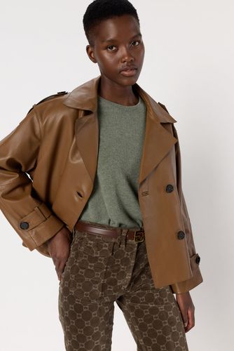 Veste croisée en cuir - RACHEL - Gerard Darel - Modalova