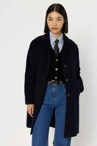 Manteau droit en laine et angora - MEGANE - Gerard Darel - Modalova