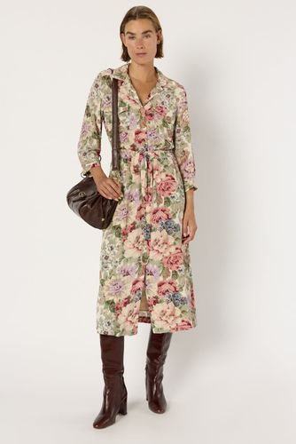 Robe chemise longue à fleurs - LIAN - Gerard Darel - Modalova