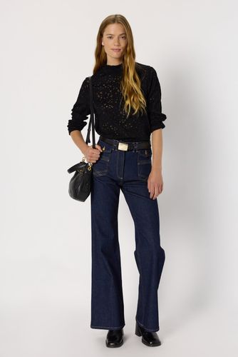 Pull fin à col montant en dentelle - HARMONIE - Gerard Darel - Modalova