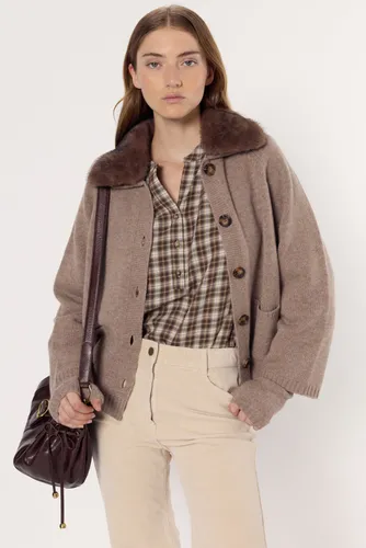 Gilet en cachemire à col - ELENA - Gerard Darel - Modalova