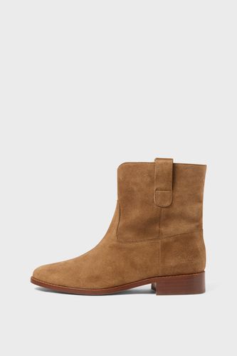 Boots en cuir velours - ELIE - GD - Modalova