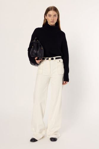 Jean flare écru à franges - ANNA - Gerard Darel - Modalova