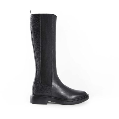 Pebble Grain 4-Bar Knee High Chelsea Boots - THOM BROWNE - Modalova