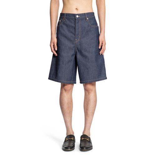Cotton Selvedge Denim Shorts - GUCCI - Modalova