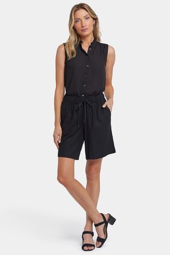 Shorts Bermuda Aérés en Lin Extensible | - Nydj - Modalova
