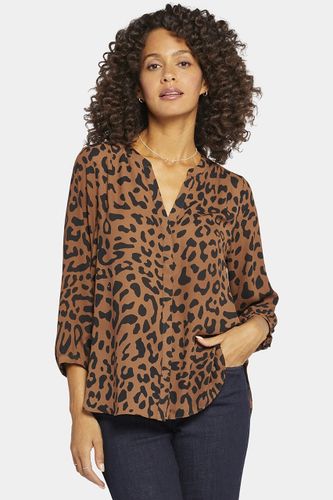 Pintuck Blouse Imprimé Animal | - Nydj - Modalova
