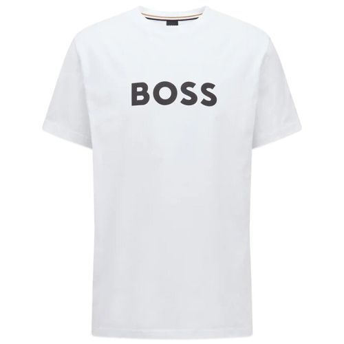 Hugo Boss Mens Logo T-shirt White L - Boss - Modalova