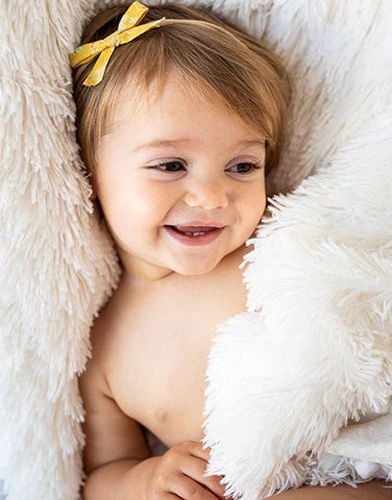 Fluffy Baby Blanket - Porcelain Cream Koochicoo™️ - Bizzi Growin - Modalova