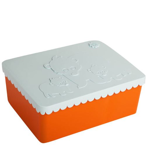 Lunch Box With 3 Compartments, Bear, Light /orange - Blafre - Modalova