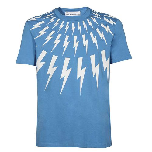 Mens Fair Isle Thunderbolt T-shirt - S - Neil Barrett - Modalova