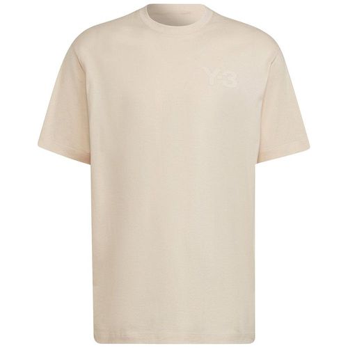 Y-3 Mens Chest Logo T-shirt Beige S - Y-3 - Modalova