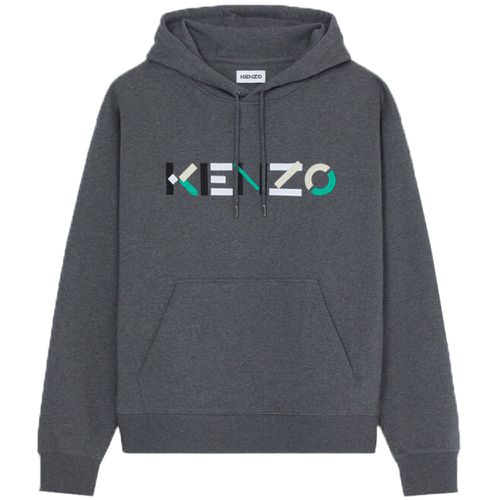 Kenzo Mens Logo Hoodie Grey L - Kenzo - Modalova