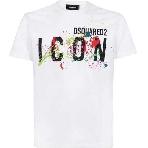 Mens Icon Splash T-shirt S - Dsquared2 - Modalova
