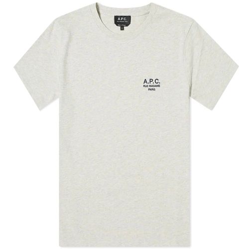 A.P.C Men's Logo T-shirt Grey L - A.p.c - Modalova