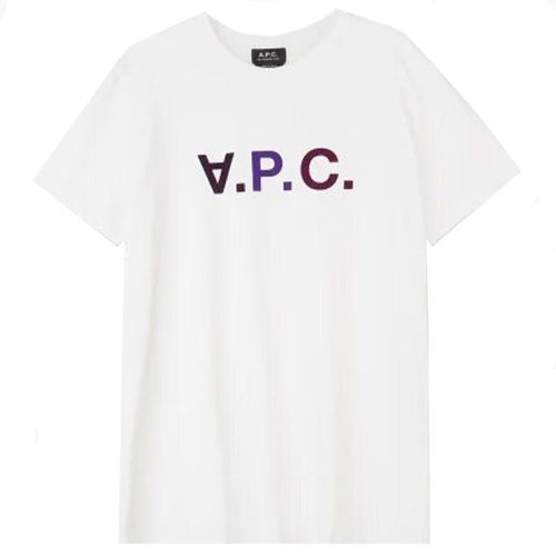 A.p.c Mens Vpc Logo T-shirt White M - A.p.c - Modalova
